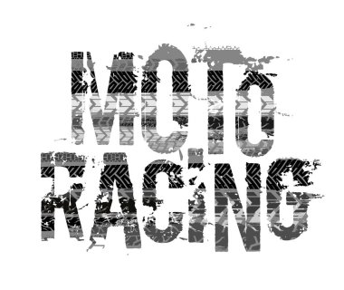 Off-Road grunge moto yazı