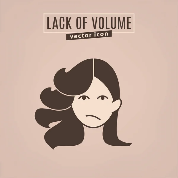 Icono problema de cabello — Vector de stock