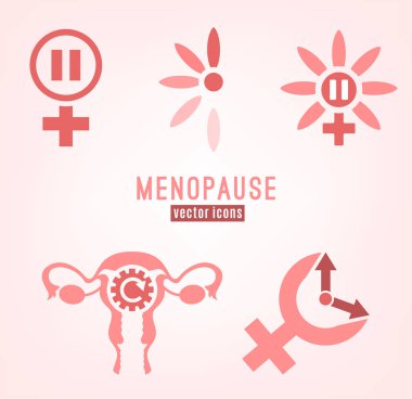Menopoz vektör simgesi