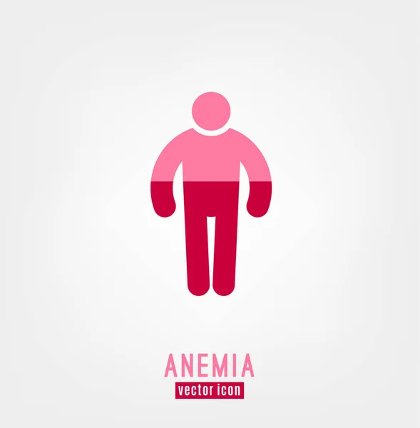 Anemia เวกเตอร์ไอคอน — ภาพเวกเตอร์สต็อก