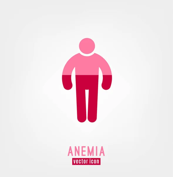 Anemia Vector Icono — Vector de stock