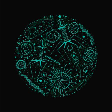 Virüs arka plan görüntüsü