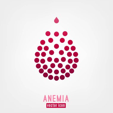 Anemi vektör simgesi