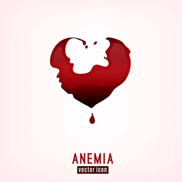 Imagem do ícone da anemia —  Vetores de Stock