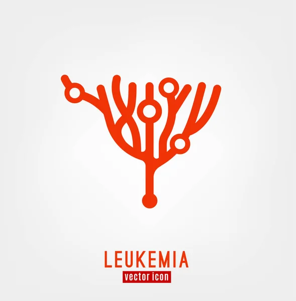 Imagen del icono de leucemia — Vector de stock