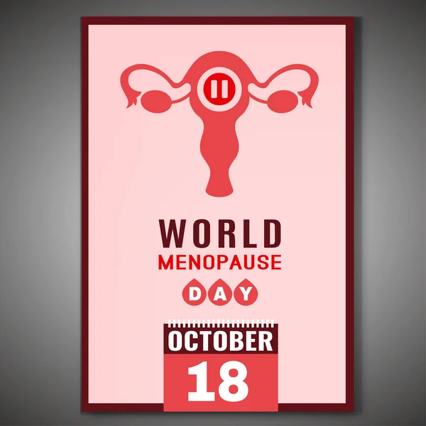 Всемирный день менопаузы — стоковый вектор