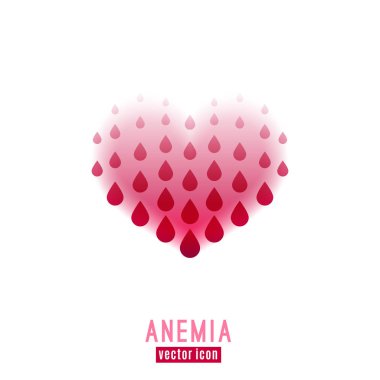 Anemi vektör simgesi