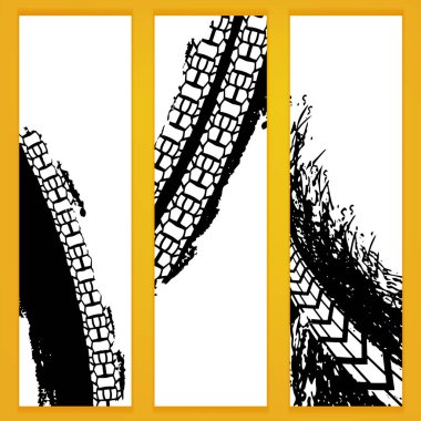 Vektör lastik afiş