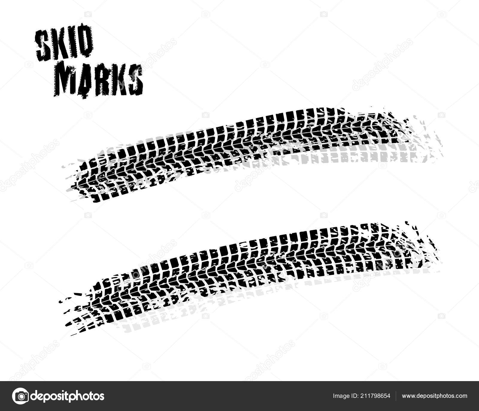 Skid Marks Image Stock Vector Image by ©annyart 211798654