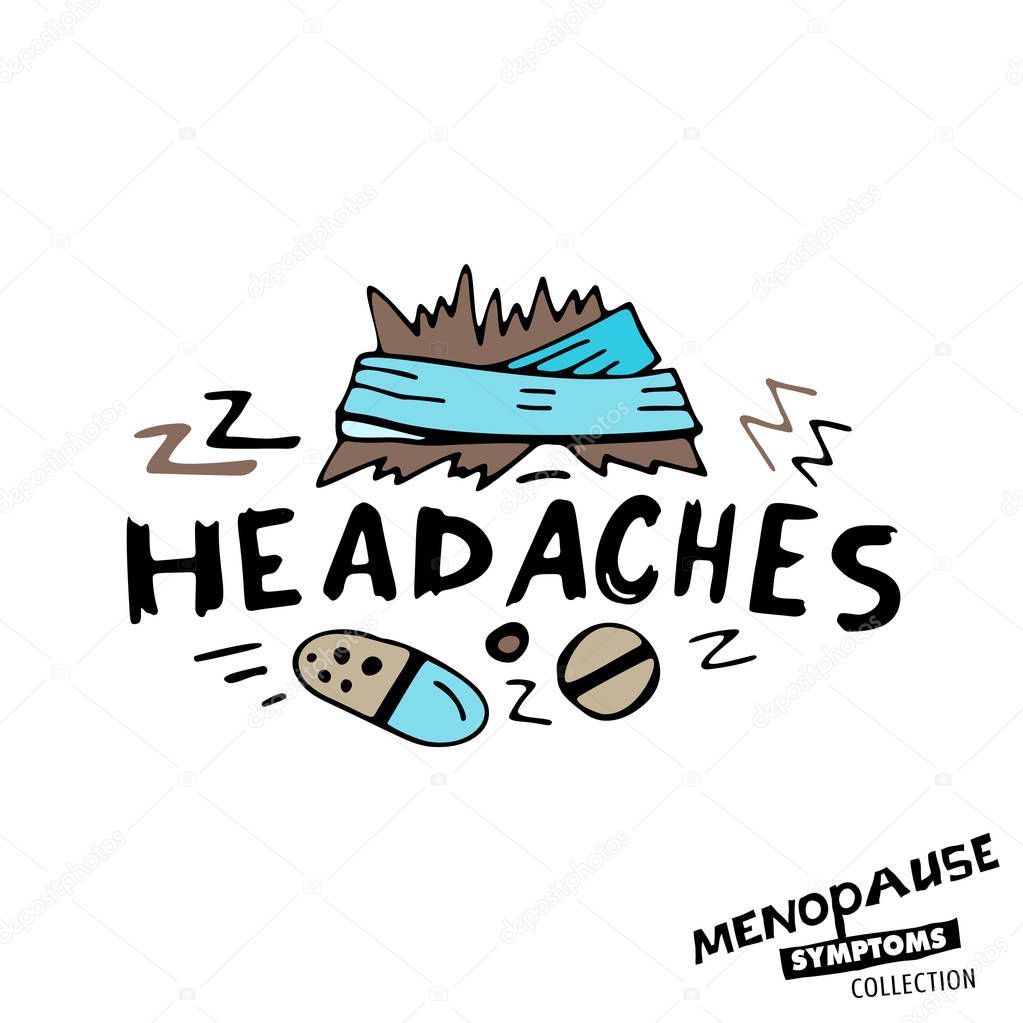 Menopause Symptoms Doodles