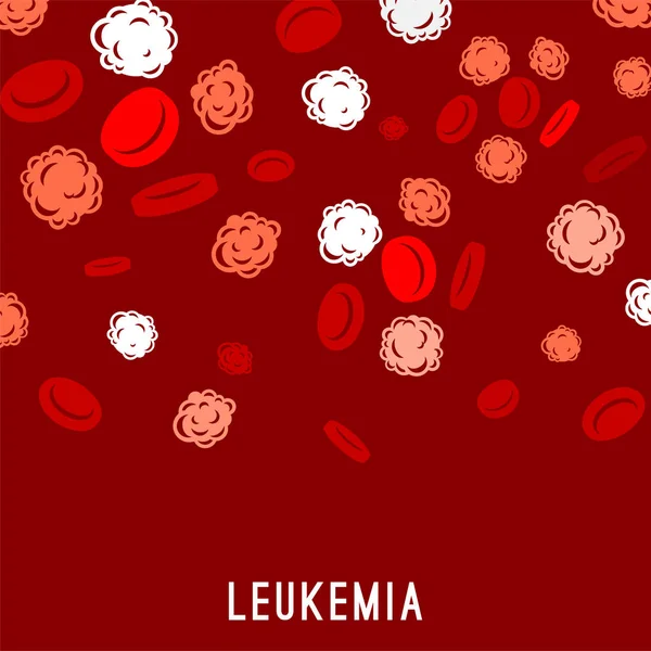 Leukemi medvetenhet bild — Stock vektor