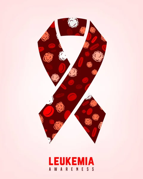 Leukemia awareness image — Stock Vector