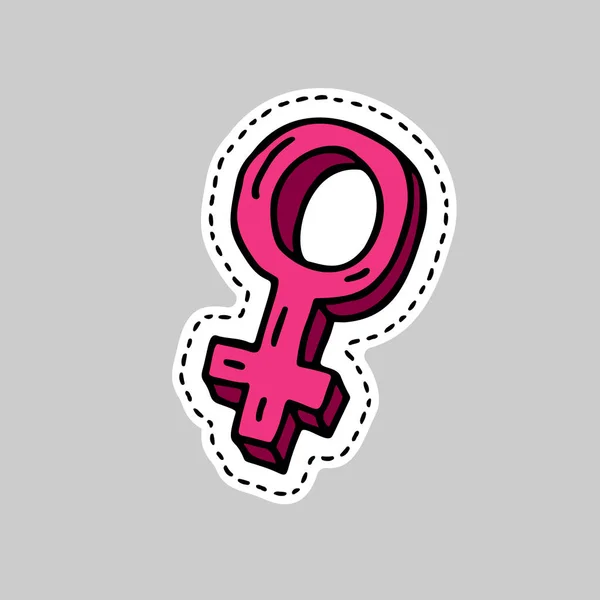 Φύλο σύμβολο doodle — Διανυσματικό Αρχείο