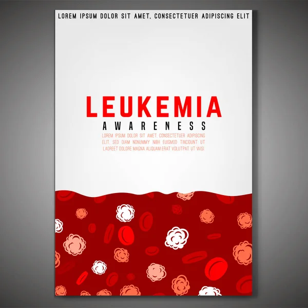 Imagen de conciencia de la leucemia — Archivo Imágenes Vectoriales