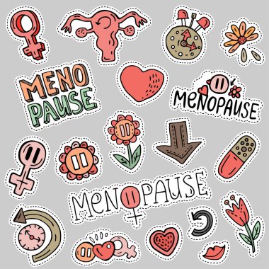 Menopoz sembolü doodle
