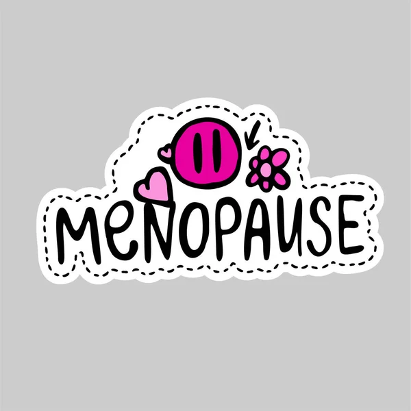 Symbole de ménopause gribouille — Image vectorielle