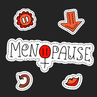 Menopoz sembolü doodle