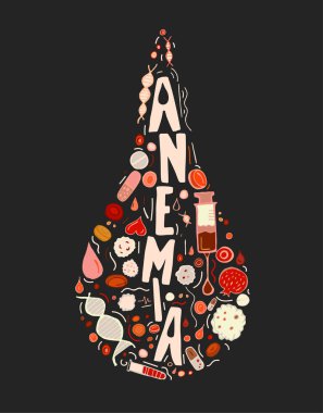 Anemi arka plan doodles