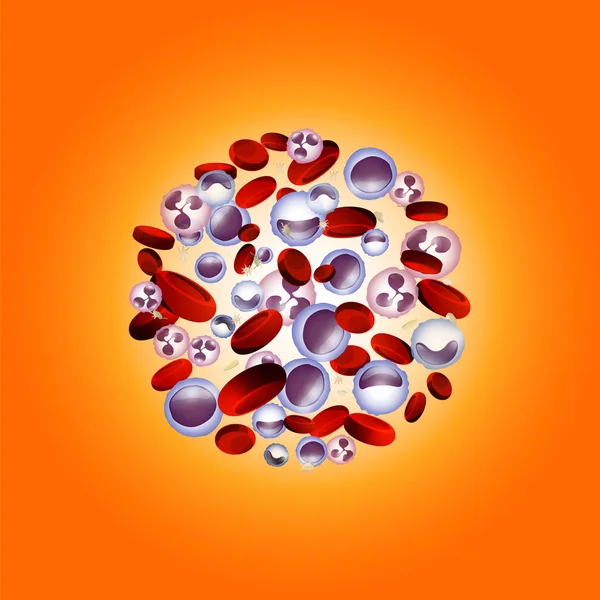 Leucemia Imagen de fondo — Vector de stock