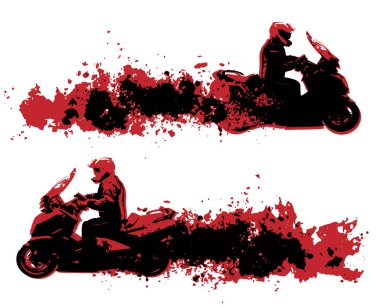 Hızlı hareket eden motosiklet