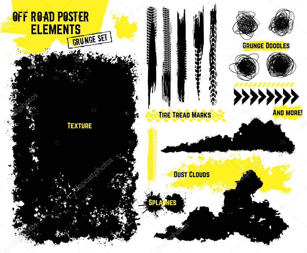 Off-road poster elements