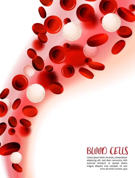 Blood Cells Background — Stock Vector