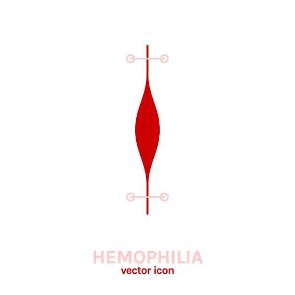 Hemophlia ベクトル アイコン — ストックベクタ