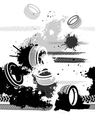 Sorunsuz Grunge lastik desen