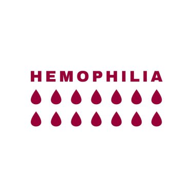 Hemophlia vektör simgesi