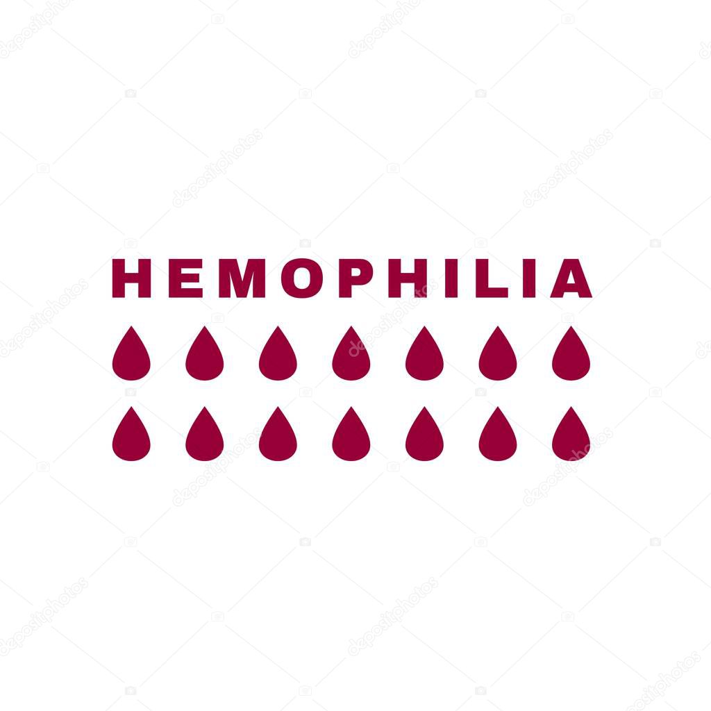 Hemophlia vector icon