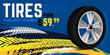 Vektör otomotiv afişi şablonu