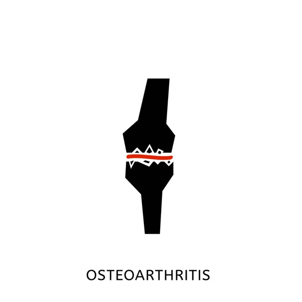 Osteoartrit simge görüntüsü — Stok Vektör