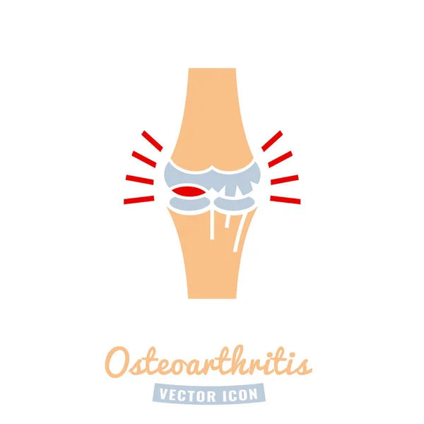 Osteoarthritis ikon kép — Stock Vector
