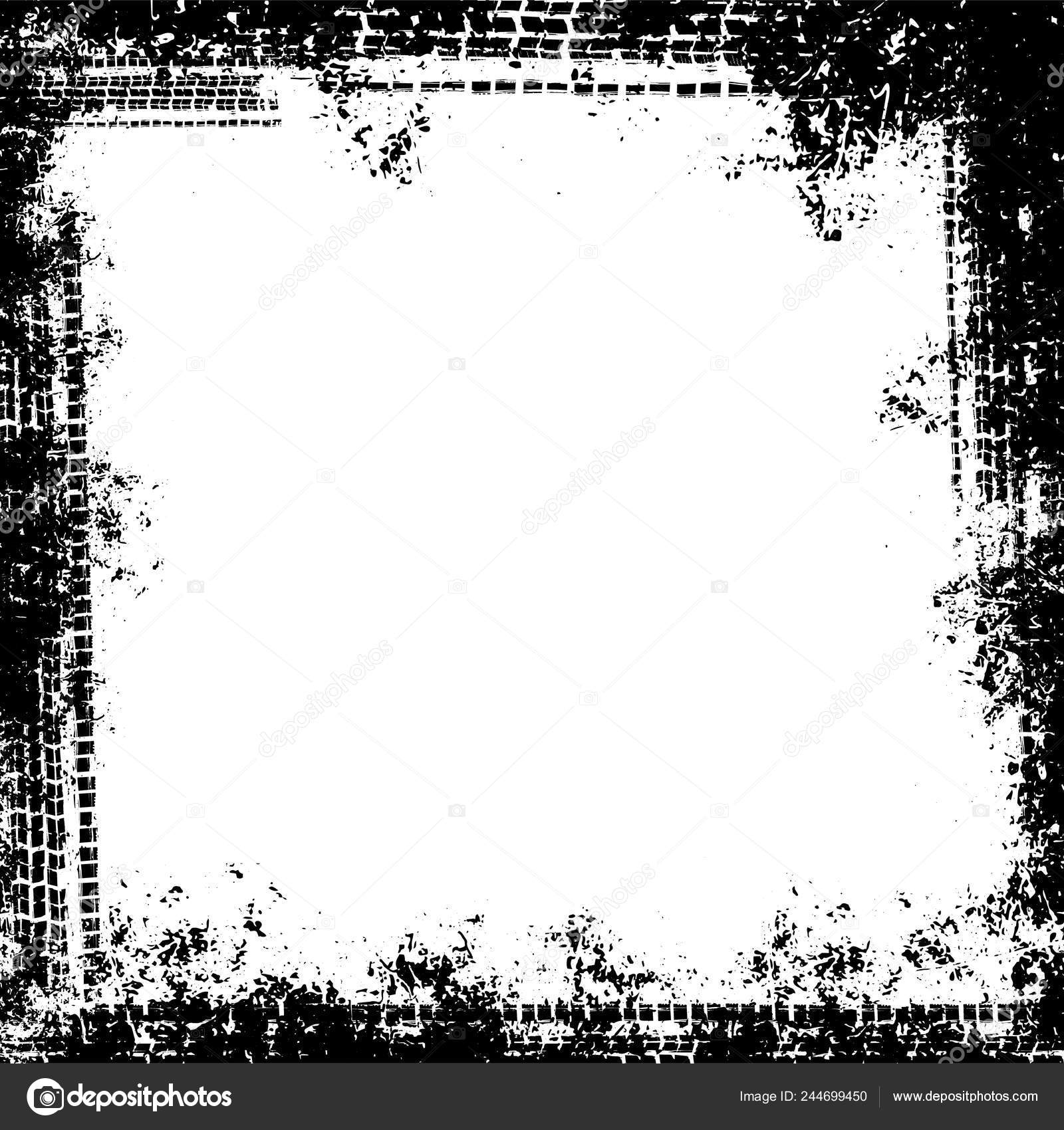 Vector Automotive Tire Tracks Frame Background Grunge Skid Marks Backdrop  Stock Vector by ©annyart 244699450