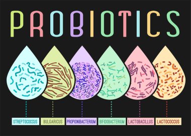 Probiotics Types Poster clipart