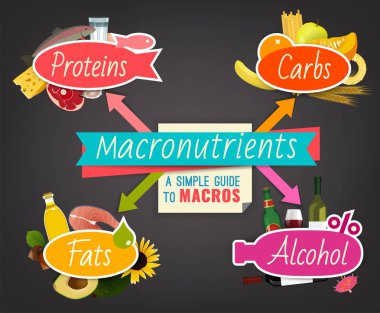 Macronutrients manzara poster
