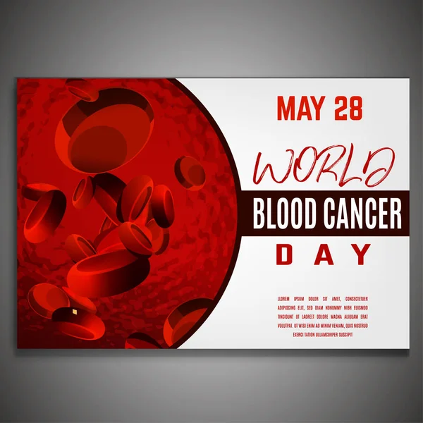 День боротьби проти раку крові — стоковий вектор