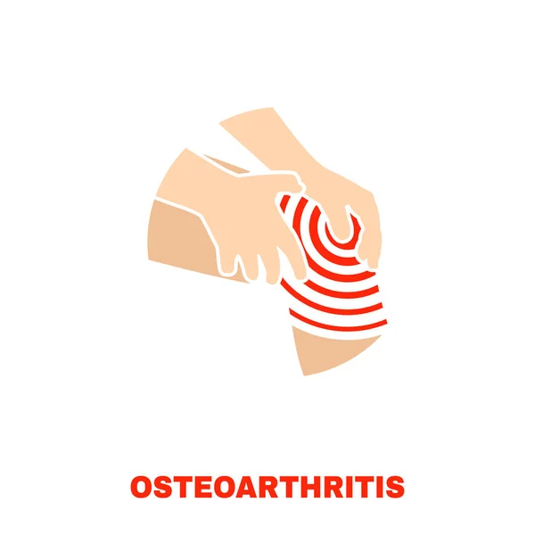 Imagen del icono de la osteoartritis — Vector de stock