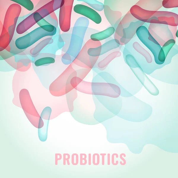 Lactobacillus Probiotics Image — Stock Vector