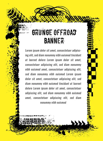 Grunge däck banner — Stock vektor