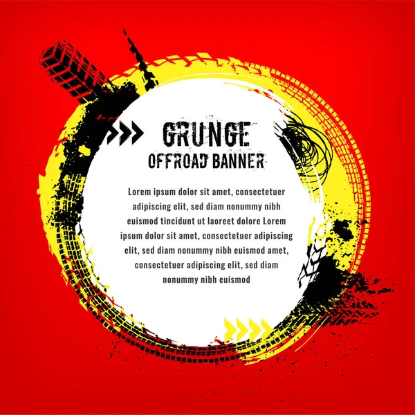 Bannière Grunge Tire — Image vectorielle