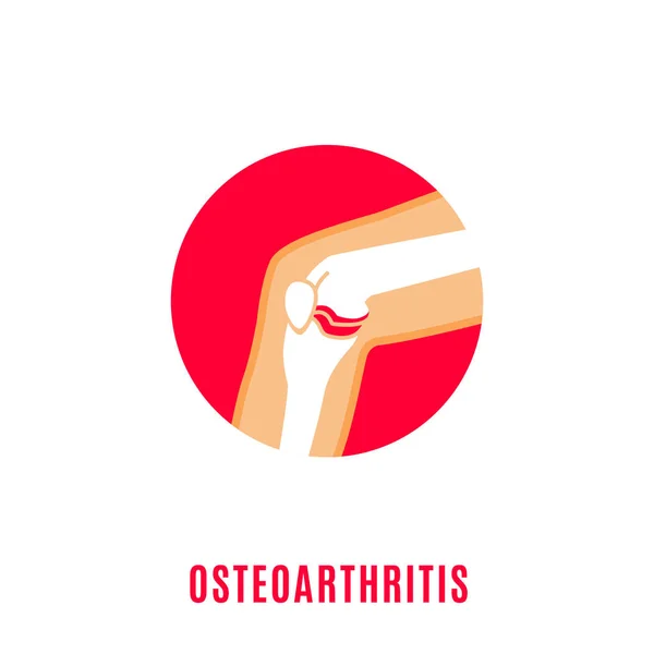 Osteoarthritis ikon kép — Stock Vector