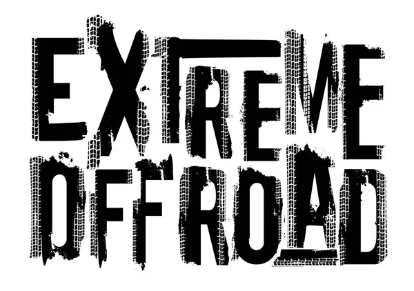 Offroad Extreme yazı — Stok Vektör