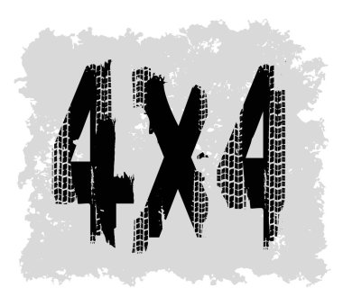 Off-Road el çizilmiş grunge harfleri