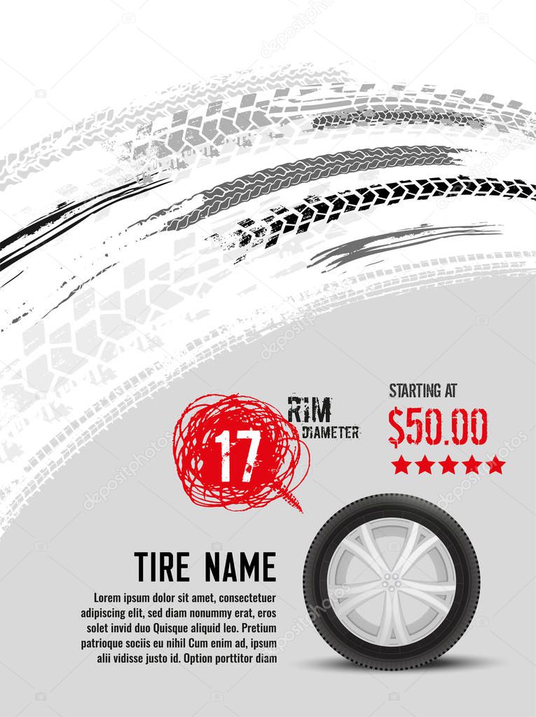 Grunge Tire Background