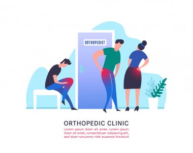 Ortopedi kliniği illüstrasyon