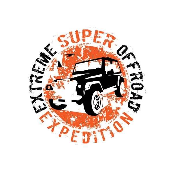 Off-road expedíció logo — Stock Vector