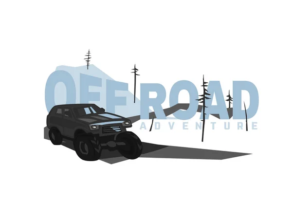 Off-road autó logó — Stock Vector