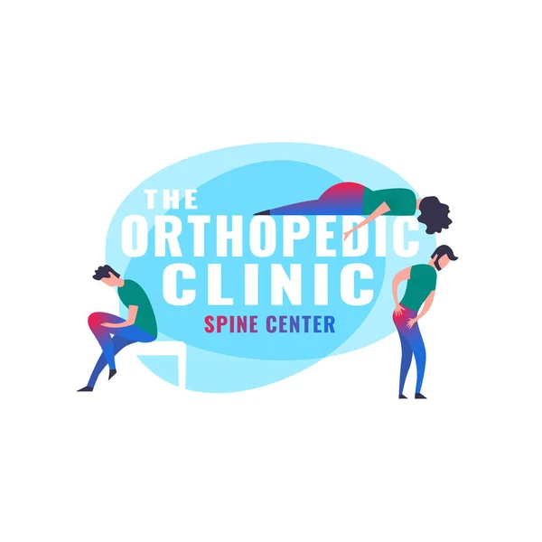 Logo der orthopädischen Klinik — Stockvektor