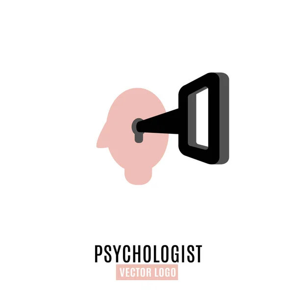 Logotypbild för psykolog — Stock vektor